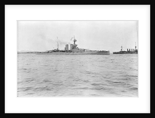 HMS 'Malaya' Battleship (1915) & HMS 'Hampshire' armoured cruiser (1903) by Unknown