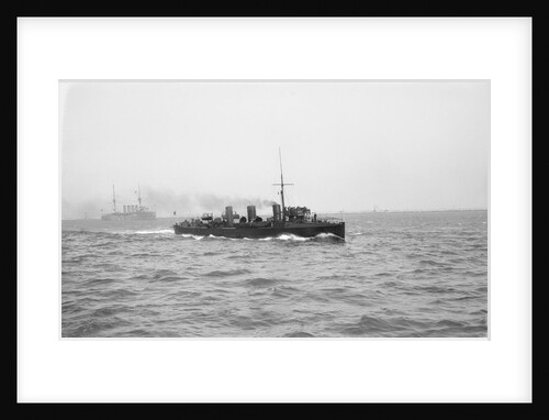 Torpedo boat destroyer HMS 'Greyhound' (1900) under way at Portland by unknown