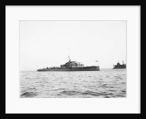 Photograph of patrol boat 'P38' (1917) at anchor at Portland 1920-1924 by unknown