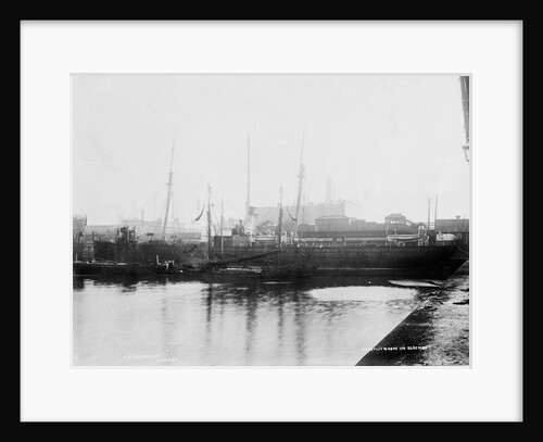 'Cherbourg' (Br, 1875), alongside wharf in Liverpool Docks by unknown