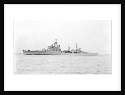 Light Cruiser HMS 'Birmingham' (1936) in September 1947, under way off Portsmouth by unknown