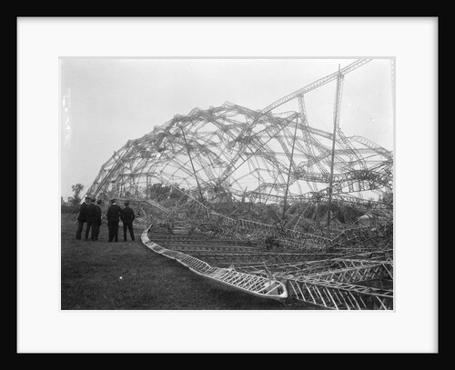 Wreckage of Zeppelin, near Colchester (1916) by unknown