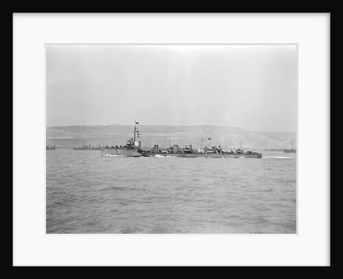 Torpedo boat destroyer HMS 'Mohawk' (1907), under way at Dover by unknown