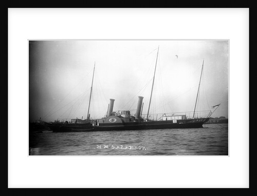Royal yacht HMS 'Alberta' (GB, 1863) moored at Portsmouth by Unknown