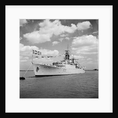HMS 'Ulysses' (1943) at moorings off Harwich by Anonymous
