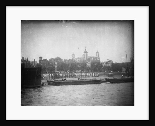 View from the river, looking north towards the Tower of London, 1907 by Unknown