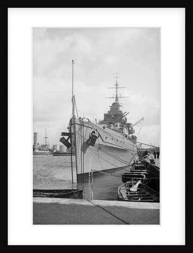Light cruiser HMS 'Dido' (1939) alongside in Bidston Dock, Birkenhead by unknown