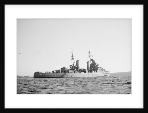 Light cruiser HMS 'Dido' (1939) anchored in Scapa Flow by unknown