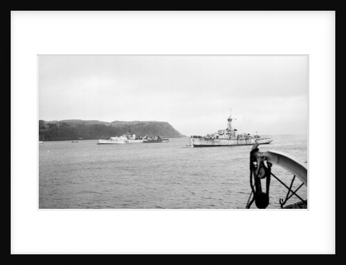 (HMS) 'Inver' (1942) at moorings, Tobermory by Anonymous