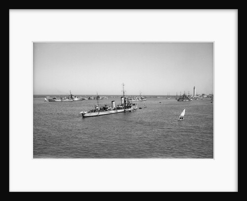 'Ierax' (1911) moored in Alexandria harbour by unknown