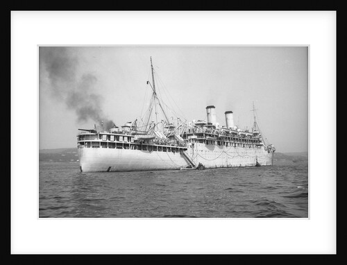 'Otranto' (Br, 1925), at anchor on the Clyde as a troopship by unknown
