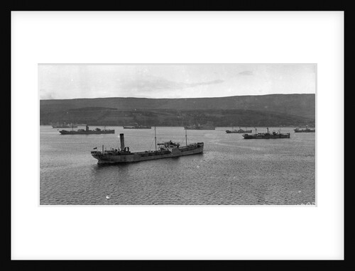 Convoy of ships in Lamlash Bay, Isle of Arran, Scotland by Anonymous