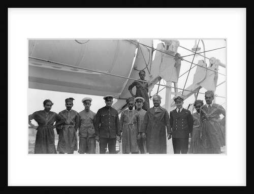 Crew aboard P&O passenger liner 'Strathnaver' (Br, 1931) by unknown