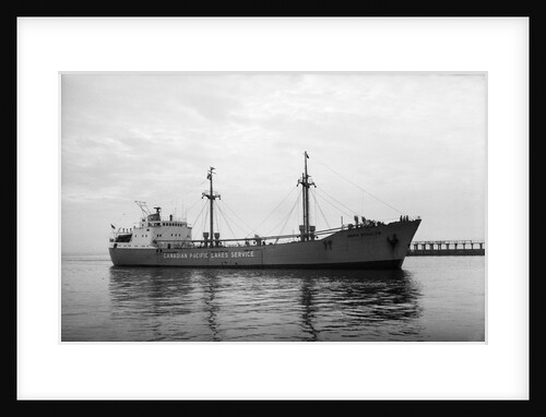The 'Erika Schulte' (Ge, 1954) under way at Swansea, bound in. On charter to Canadian Pacific Lakes Service. by unknown