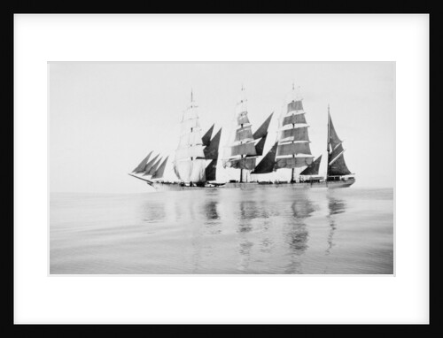 Becalmed, view from the ship boat by Alan Villiers