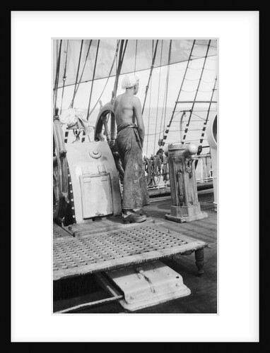 At the midship's helm in fine weather by Alan Villiers