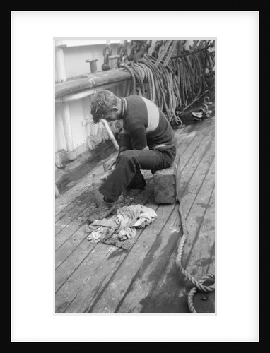 Completing the paint job by Alan Villiers