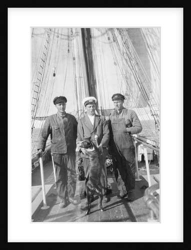 The second mate, the master, the first mate and the ship's dog by Alan Villiers