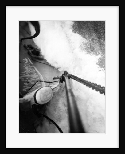 The cutwater cleaving its way beneath the bowsprit by Alan Villiers