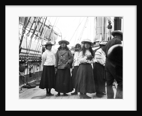 Children onboard HMS 'Penguin' by Willoughby Pudsey Dawson