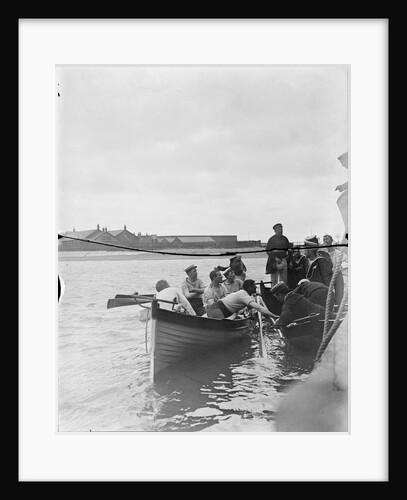 Regatta HMS 'Vincent' 1898 a dispute by Kenneth Hurlstone Jones
