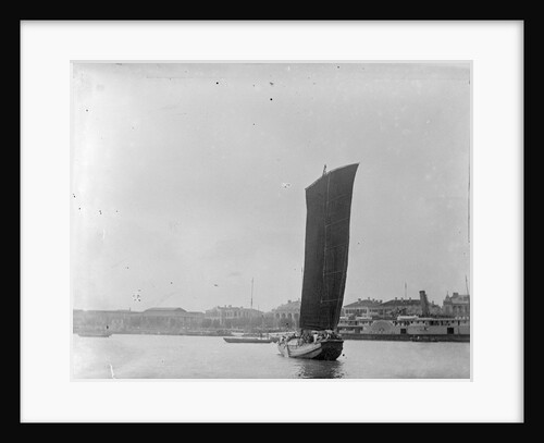 A Ningpo passenger junk under sail at Woosung by Kenneth Hurlstone Jones