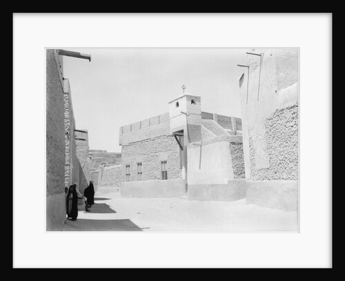 Street and mosque, Kuwait by Alan Villiers