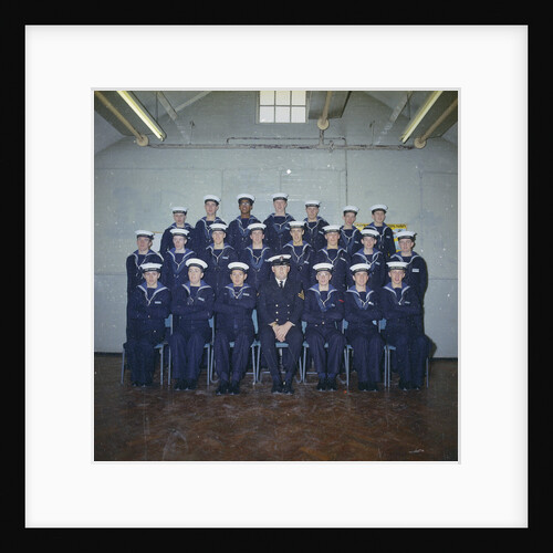 HMS Ganges formal class group photograph for Leander 042, 25th January 1976 by Reginald Arthur Fisk