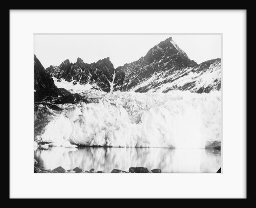 The ice cliffs of the snout of Hamberg Glacier, Moraine Fjord, South Georgia by unknown
