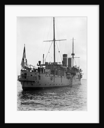 Submarine depot ship HMS 'Bonaventure' (1892) at anchor at Spithead by unknown