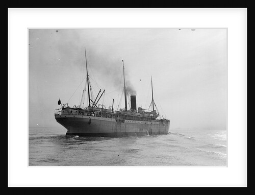 Passenger/cargo liner 'Gascon' (Br, 1897), Union-Castle Mail S.S. Co Ltd, under way by unknown