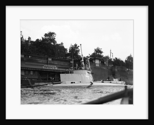 Submarine 'C13' moored at Temple Pier by unknown