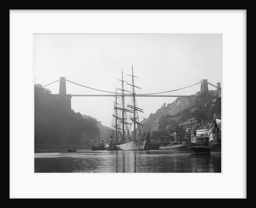 'Elfrieda' (Ge, 1873) under tow off Hotwells Quay, Bristol, inward bound by Unknown