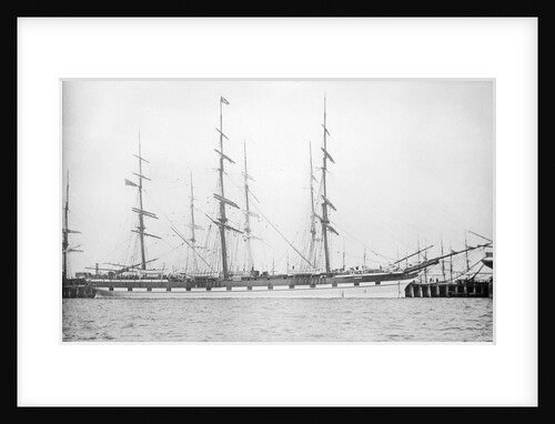 The 'Harbinger' (Br, 1876) at quayside by unknown