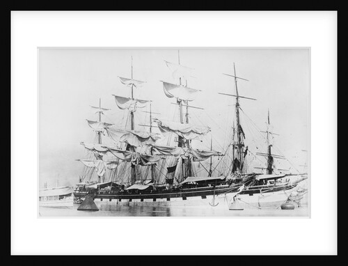 SS 'Jura' (Br, 1875) drying sails at Hastings Moorings, Calcutta, alongside 'Brenda' (Br, 1877). by unknown