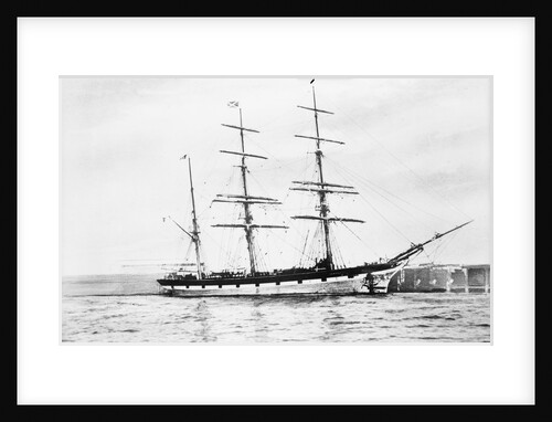 Photograph of the 3 masted barque 'Lanarkshire' (1873)  at quayside by unknown
