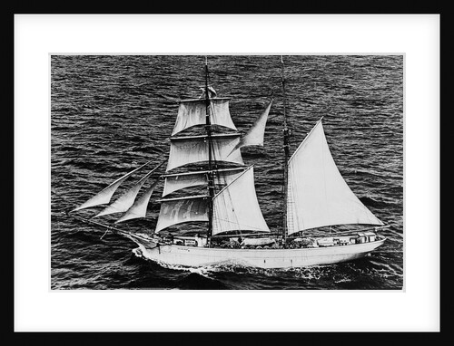 'Massimo Padre' (Br, 1905), under sail off Malta by unknown