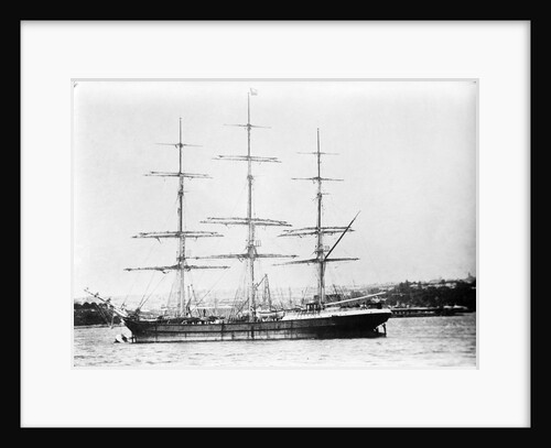 Photograph of 'Pericles' (1877) at moorings by unknown