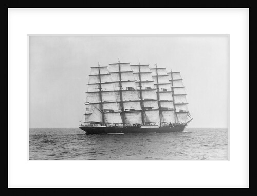 Photograph of 'Preussen' (1902) under sail by Alan Villiers
