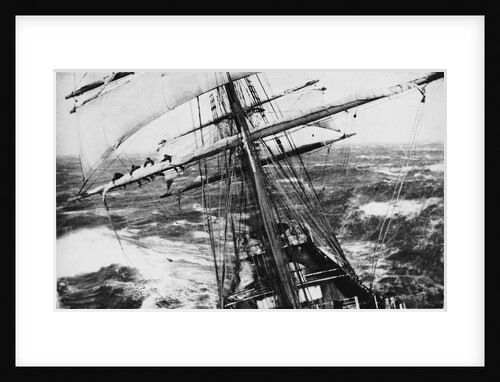 'Garthsnaid' (Br, 1892), looking aft from the bowsprit by Turner