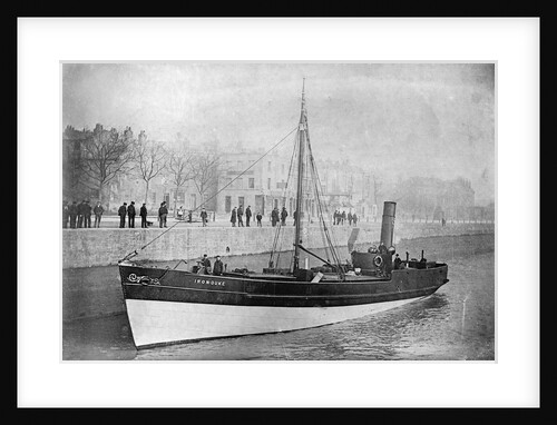 Steam barge 'Iron Duke' (1857), under way on the river Avon by Anonymous