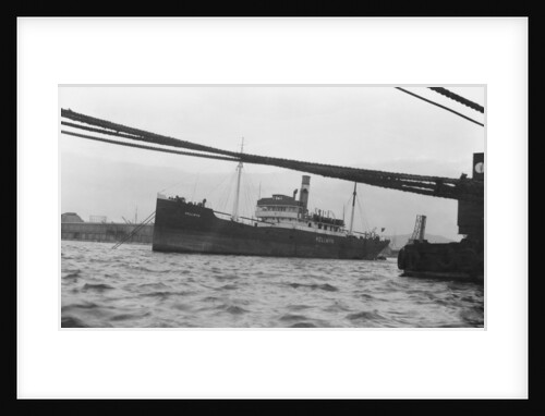 'Kellwyn' (Br, 1920) at anchor in Marseilles by unknown