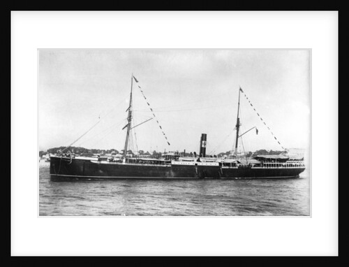 Passenger and cargo vessel 'Notre Dame du Salut' (Fr, 1875), ex 'Dunrobin Castle', under way by unknown
