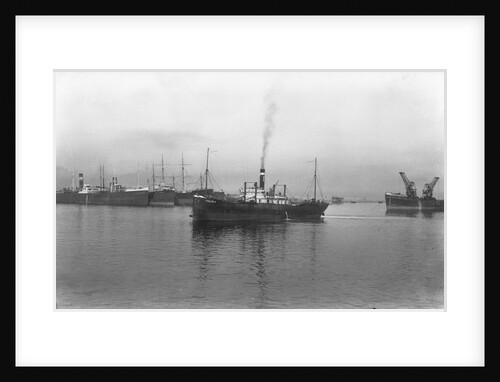 'Pugliola' (It, 1917) under way at Genoa by unknown