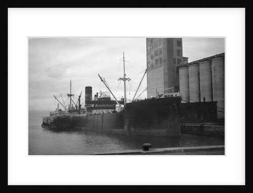 General cargo ship 'Sinnington Court' (Br, 1928) at quayside by unknown