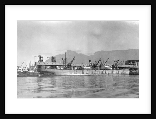 SS 'Welcombe' (Br, 1930) at quayside, Cape Town by unknown