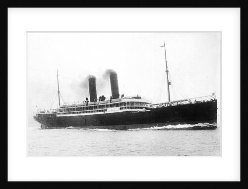 'California' (Br, 1907) passenger liner, Anchor Line (Henderson Bros) Ltd., under way by unknown