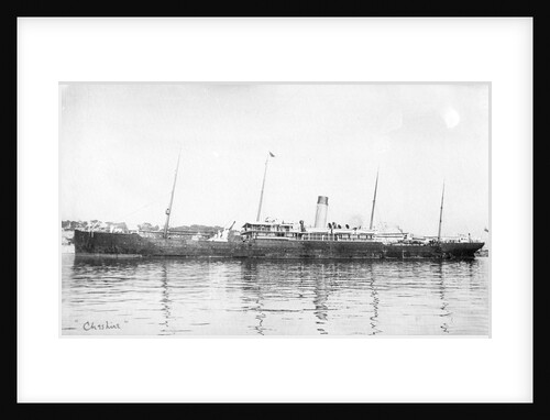 The 'Cheshire' (Br, 1891) under way by unknown