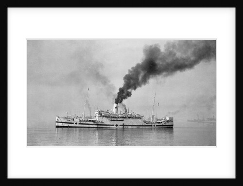 The 'Karapara' (Br, 1915) under way as hospital ship No. 36 by unknown