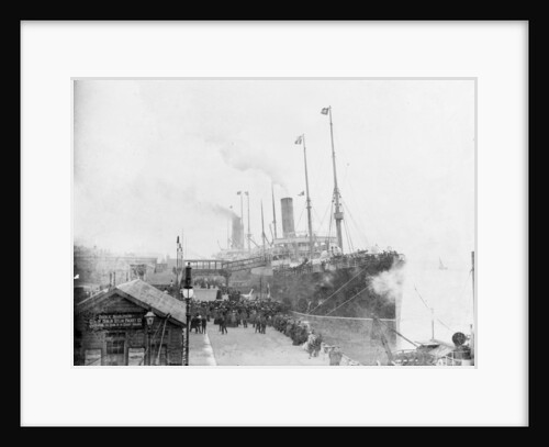 'Lake Champlain' (Br, 1900), at quayside, Liverpool landing stage by unknown
